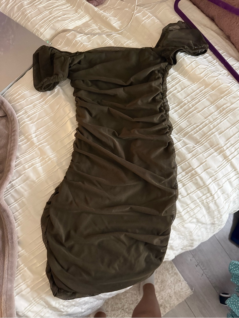 Princess Polly Brown Ruched Mini Dress